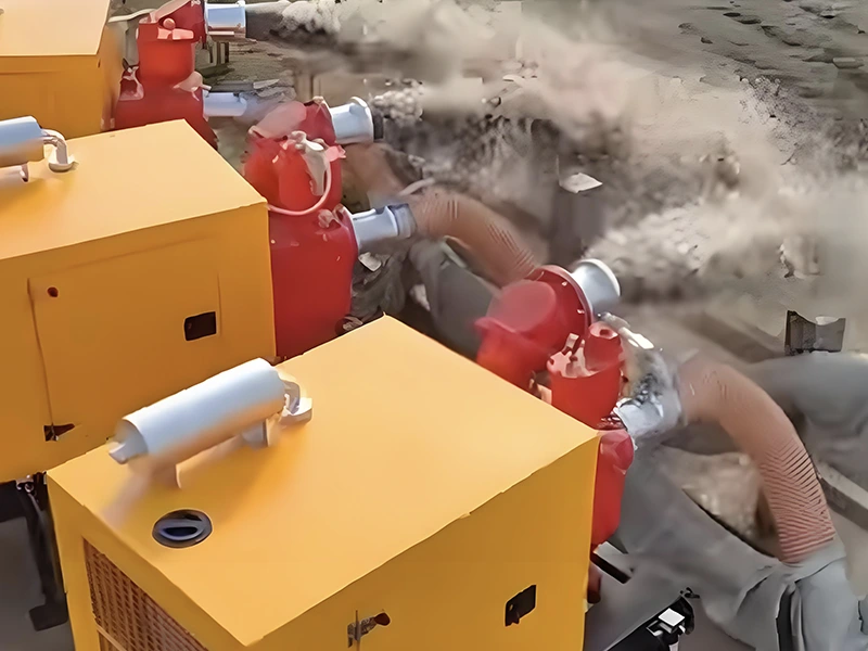 Els productes de prevenció d'inundacions de Jianghe milloren el conjunt de bombes d'aigua impulsades per motor dièsel per augmentar la capacitat eficient de drenatge d'inundacions